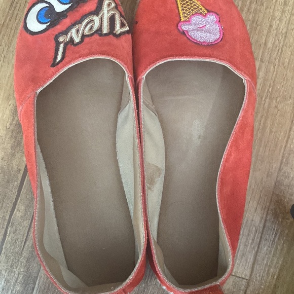 Eva minge red espiradales with quirky patches Made in Spain Size 40 or US 9 - Picture 6 of 8